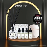 ION Orchard Scent Starter Bundle | Himalayan Tea Reed Diffuser, 4-Pack Signature Essential Oil Set