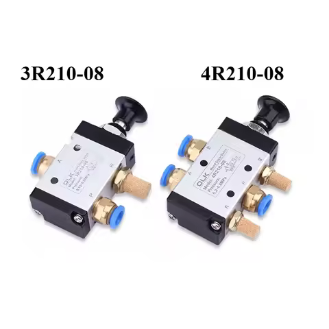 3R210-08 4R210-08 Push Pull Pneumatic Control Switch Reversing Manual Valve With Fittings