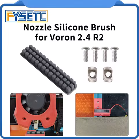 For Voron 2.4 R2 Nozzle Silicone Brush 3D Printer Nozzle Cleaner Tool for VORON V2 3D Printer