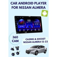 Android Player Package Promotion For NISSAN ALMERA 12-22 With 360 Camera