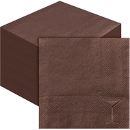 Janlaugh 50 Keping Napkin Pesta Espresso Martini, Bekalan Parti untuk Orang Dewasa, Napkin Berukir, 