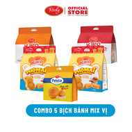 [BAO BÌ MỚI] Combo 5 Bịch Bánh Karo Gấu  chà bông phô mai mix vị Bánh Karo chà bông sợi gà Bánh mì h