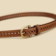 Belt Women's Hollow Brown Retro Hollow Hollow Hollow Hollow Hollow New Style All-Match Decoration Ma