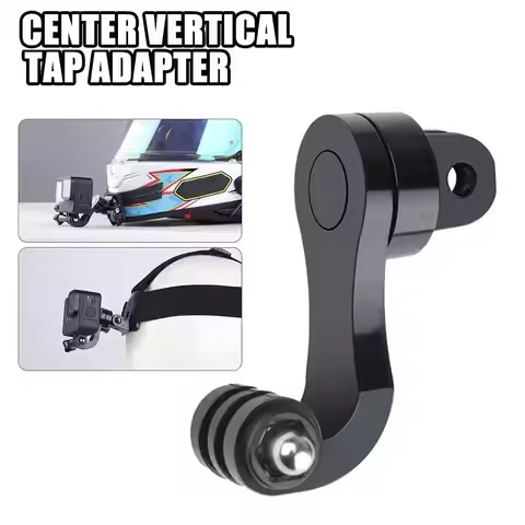 360° Vertical Bracket Adapter for GoPro 11 10 9 Yi SJCAM Motorcycle Helmet Chin Stand Mount Holder C