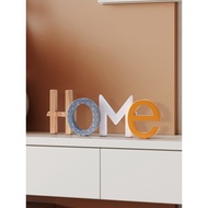 Living Room Decorations Home Accessories Letter Creative Wooden Children's Room Accessories TV Cabin