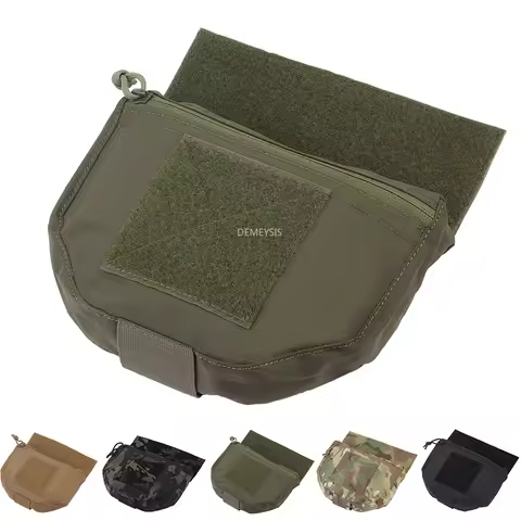 Tactical Drop Pouch Admin Pouch with Hook and Loop Panel for Tactical Vest Chest Rig Plate Carrier O