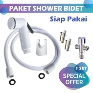 Bidet Spray Shower Package Spray Cebok WC + Stop Faucet - Bidet Spray Tool Cebok Toilet Closet - Sho