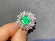 哥倫比亞祖母綠兩用款 2.02克拉