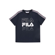 FILA KIDS 童吸濕排汗圓領T恤-丈青 1TEZ-4409-NV