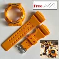 Strap&Bezel Glossy OEM Bumblebee for Gshock Ga110 Ga100 Ga120 Gd110 Gd100 Gd120 free Tools&Springbar