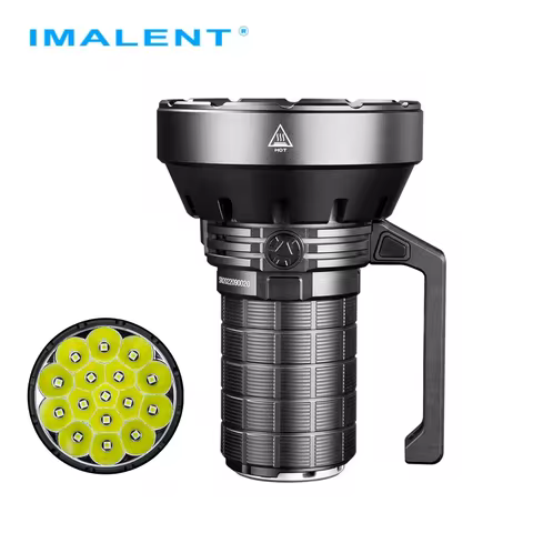 IMALENT SR16 Tactical Flashlight 55000 Lumen Super Bright Searchlight CREE XHP50.3 HI LED Rechargeab