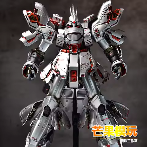 MG 1/100 Model MSN-04 SAZABI Ver .KA SILVER Special coating plating Mobile Suit Kids Toys DABAN Asse