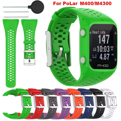 For Polar M400 M430 GPS Running M 400 300 Soft Silicone Breathable Wristband Strap Smart Watch Watch