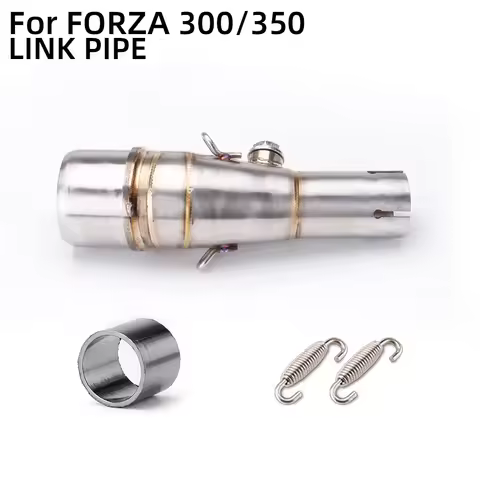 Mid Exhaust Tube Slip on For Forza 300 Forza300 2017 2018 SH 300 Stainless Steel Motorcycle Exhaust 