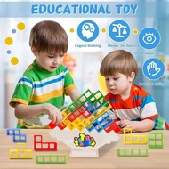 Tetra Tower Educational Toys for Children Tetris Tower Building BlockBalance