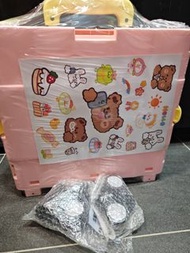 粉色摺疊購物車 $100方便迷你買餸車.沒有貼紙