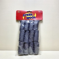 12Pcs Steel Wool / 12 Pcs Bulu Keluli / 12Pcs 钢丝绒 0000 Steel Wool Steel Wool Grade 0000