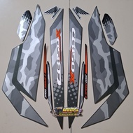 HIJAU Motorcycle accessories striping honda cb 150x cb150x 2023 army green black standard body list 