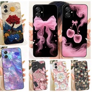 For Samsung Galaxy A07 4G SM-A075F Samsung M07 F07 Phone Case Bow Pattern Flower Butterfly Girly Cov