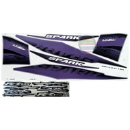 Sticker spark 135 rr Year 2005 Model 1 Motorcycle 135 2005 1 Purple Black