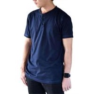Akin Shirt เสื้อแขนสั้นคอกระดุม กระดุมดำ (336680-600501010)