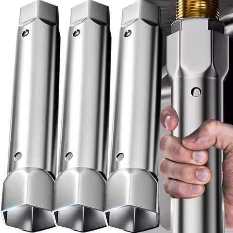 23-27mm 34-40mm Pipe Spanner Socket Wrench Double Ended Sink Faucet Drain Wrenches Spark-Plug Plumbi