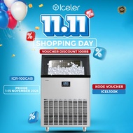 Mesin Es Batu Kristal Iceler Ice Maker 105kg/24Jam Kapasitas Besar