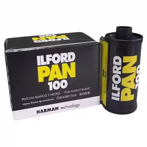 1 3 5 10 Rolls Original 36 Exposure/Roll High-Quality ILFORD PAN 100 Black And White Film For 135mm 