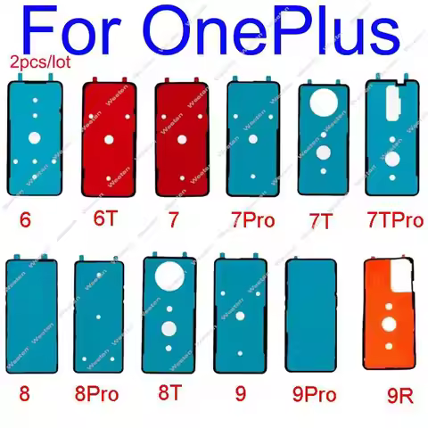 2Pcs For Oneplus 6 6T 7 7T 8 8T 9 9R 9RT Back Battery Cover Adhesive Rear Door Housing Cover Adhesiv