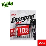 Energizer max Alkaline Battery AA (4PCS) - E91BP4