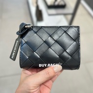 CHARLES & KEITH Short Wallet With Zipper On The Ivette Woven Design Wallet Woman