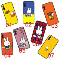 Miffy Rabbit Design Black Soft Case Samsung Galaxy Note 8 9 10 Lite Plus 20 Ultra Cover