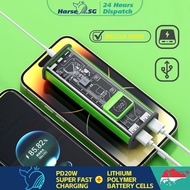 [SG Stock]Transparent Mecha Punk Style Super Fast Charging Large Capacity Power Bank 20000mAh Mobile