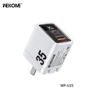 Cốc sạc nhanh 2 cổng Wekome WP-U25 / CS01 chân gập tiện dụng USB 30W TypeC 35W -  Nhat Tin Authorise