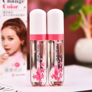 LIP GLOSS HENGFANG SAKURA BENING BERUBAH WARNA / MAGIC LIP/  Korea Lip Gloss Glass Glaze Cair Warna 
