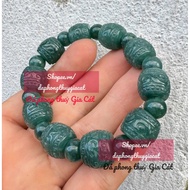 Lu Thong Touch Lam Ngoc Jadite Bracelets and Bangles 5A size 15mm Svip inspected goods