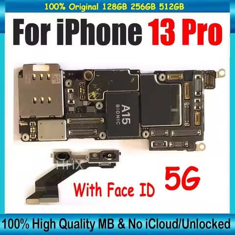 Motherboard For iPhone 13 Pro Unlocked 100% Working Free ICloud Mainboard With Face ID Clean ICloud 