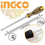 Tua vít 2 đầu PH2 SL6 6.35 x 135mm Thép CRV TOLSEN INGCO 20042