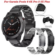 22 26Mm Metal Watchband For Garmin Fenix 6 6X Pro 5 5X Plus 3HR 945 Titanium Alloy Band For Fenix6 Smart Watch Strap Wrist Belt