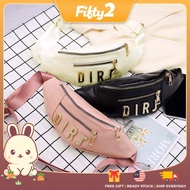 Ready Stock FIFTY2 FSB2645 Korean Leather Waist Bag Lady Chest Bag Fanny Pack Women Beg Wanita Shoul