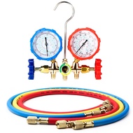 Air Conditioner Pressure Gauge and Refrigerant Charging Gauge R32 410 22 134A Dual Gauge Valve Refri