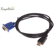 Kayaktion 6FT yellow male to vga hd-15 male 15pin conversion cable 1.8m 1080p Beautiful