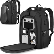 Mini 4 Pro Case, Waterproof Hard Carrying Case Travel Large Drone Bag Backpack Fits 15.6 Inch Laptop