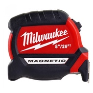 Milwaukee 48-22-0626 COMPACT MAGNETIC Tape Measure 8 Meters/26 Feet