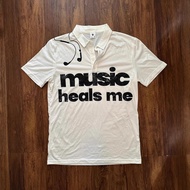 Protocol index TALK American casual y2k trendy brand headphones music slogan short sleeved polo shir