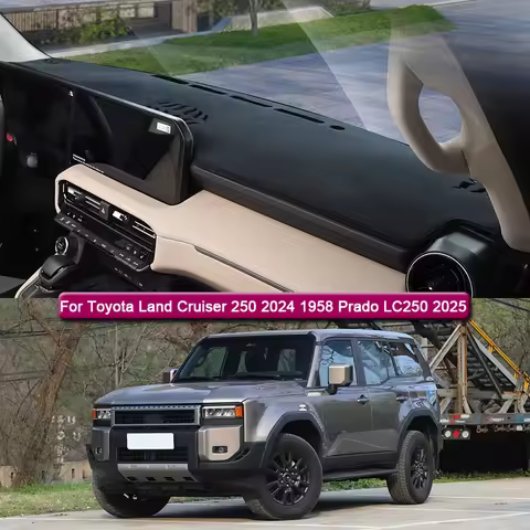 For Toyota Land Cruiser 250 2024 1958 Prado LC250 2025 2026 Car Dashboard Protective Mat Shade Cushi