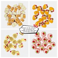 [Ready stock]1 set 3 psc-Random DIY resin accessories diy hairpin cream glue decoration by Bakery Se