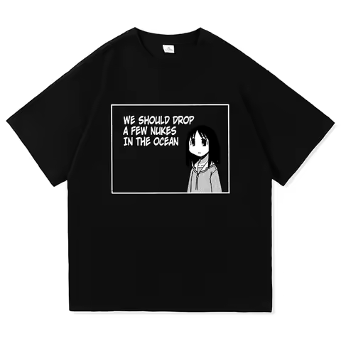 Azumanga Daioh T Shirt Fashion Men/Women Harajuku Cute Anime Girl Quote Tshirt Unisex Vintage Aesthe