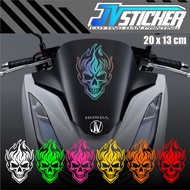 FIRE SKULL STICKER CUTTING STICKER MOTORCYCLE VISOR CHEAP SKULL