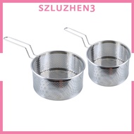 [Szluzhen3] Strainer, Stainless Steel Frying Strainer with for Deep Fryer, Spaghetti,
